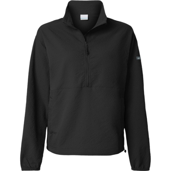 Custom Womens Sucker for Summer™ Half-Zip Pullover Black