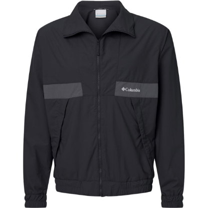 Custom Mens Spire Valley™ Windbreaker Black/ Shark