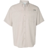 Custom Mens PFG Tamiami™ II Short Sleeve Shirt Fossil