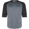 Custom Youth B-Core Three-Quarter Sleeve Baseball T-Shirt Graphite/ Black