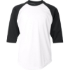 Custom Youth B-Core Three-Quarter Sleeve Baseball T-Shirt White/ Black