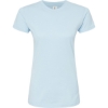 Custom Womens Fine Jersey Slim Fit T-Shirt Baby Blue