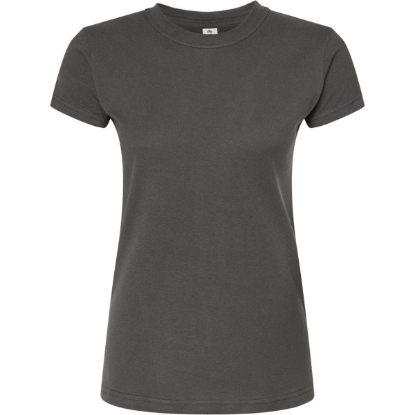 Custom Womens Fine Jersey Slim Fit T-Shirt Charcoal