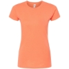 Custom Womens Fine Jersey Slim Fit T-Shirt Coral