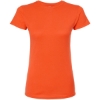 Custom Womens Fine Jersey Slim Fit T-Shirt Orange