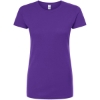 Custom Womens Fine Jersey Slim Fit T-Shirt Purple