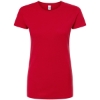 Custom Womens Fine Jersey Slim Fit T-Shirt Red