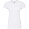 Custom Womens Fine Jersey Slim Fit T-Shirt White