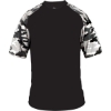 Custom Youth Camo Sport T-Shirt Black/ White Camo