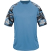 Custom Youth Camo Sport T-Shirt Columbia Blue/ Columbia Blue Camo