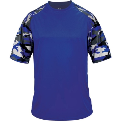 Custom Youth Camo Sport T-Shirt Royal/ Royal Camo