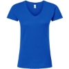 Custom Womens Fine Jersey V-Neck T-Shirt Royal