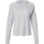 Custom Womens PFG Tidal Tee™ Hooded Long Sleeve Cool Grey/ Vivid Blue