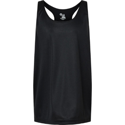 Custom Girls’ B-Core Racerback Tank Top Black