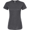 Custom Womens Fine Jersey Classic Fit T-Shirt Heather Charcoal