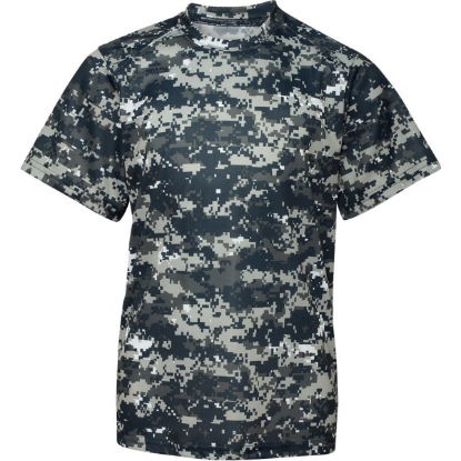 Custom Youth Digital Camo T-Shirt Navy Digital