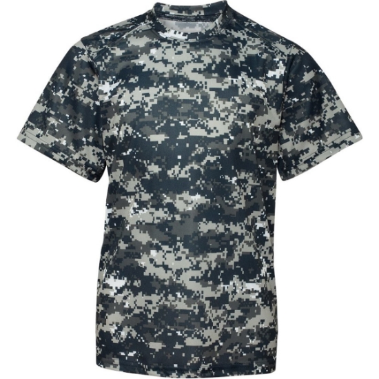 Custom Youth Digital Camo T-Shirt Navy Digital