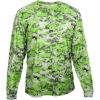 Custom Youth Digital Camo Long Sleeve T-Shirt Lime Digital