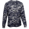 Custom Youth Digital Camo Long Sleeve T-Shirt Navy Digital