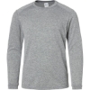 Custom Youth Long Islander Performance Long Sleeve T-Shirt Heather Grey