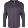 Custom Unisex Bahama Performance Hooded Long Sleeve T-Shirt Graphite