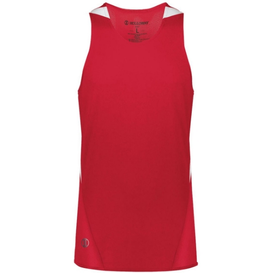 Custom Unisex PR Max Track Jersey Scarlet/ White