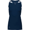Custom Womens PR Max Compression Racerback Jersey Navy/ White