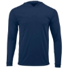 Custom Youth Bahama Performance Hooded Long Sleeve T-Shirt Navy