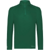 Custom Mens CoolCore® Quarter-Zip Pullover Dark Green