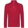 Custom Mens CoolCore® Quarter-Zip Pullover Scarlet