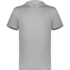 Custom Mens Hooded T-Shirt Powered by Coolcore Athletic Grey