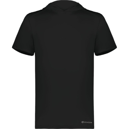 Custom Mens Hooded T-Shirt Powered by Coolcore Black