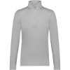 Custom Womens CoolCore® Quarter-Zip Pullover Athletic Grey