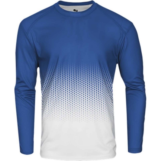 Custom Youth Hex 2.0 Long Sleeve T-Shirt Royal