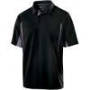 Custom Mens Two-Tone Avenger Polo Black/ Graphite