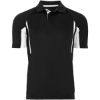 Custom Mens Two-Tone Avenger Polo Black/ White