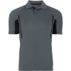 Custom Mens Two-Tone Avenger Polo Graphite/ Black