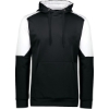 Custom Unisex Blue Chip Hooded Sweatshirt Black/ White