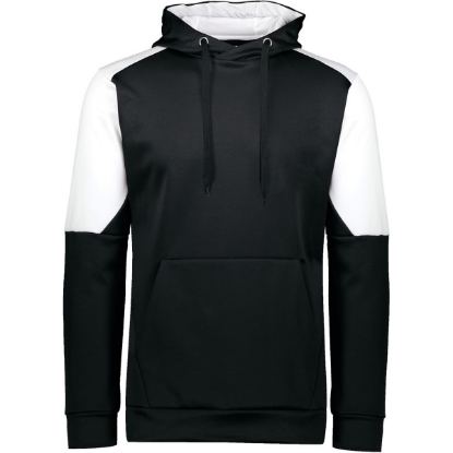 Custom Unisex Blue Chip Hooded Sweatshirt Black/ White
