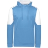 Custom Unisex Blue Chip Hooded Sweatshirt Columbia Blue/ White