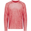 Custom Mens Electrify CoolCore® Long Sleeve T-Shirt Scarlet Heather