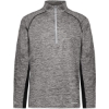 Custom Mens Electrify CoolCore® Quarter-Zip Pullover Black Heather