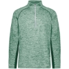 Custom Mens Electrify CoolCore® Quarter-Zip Pullover Dark Green Heather