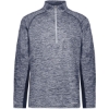 Custom Mens Electrify CoolCore® Quarter-Zip Pullover Navy Heather