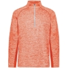 Custom Mens Electrify CoolCore® Quarter-Zip Pullover Orange Heather