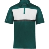 Custom Mens Dry-Excel™ Prism Bold Polo Dark Green/ White