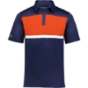 Custom Mens Dry-Excel™ Prism Bold Polo Navy/ Orange