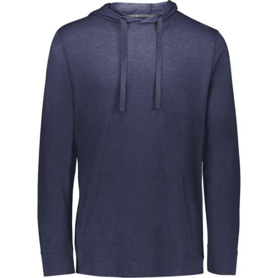 Custom Mens Repreve® Eco Hooded Sweatshirt Navy Heather
