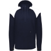 Custom Mens Limitless Quarter-Zip Hooded Pullover Navy/ White