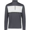 Custom Mens Dry-Excel™ Prism Bold Quarter-Zip Pullover Carbon/ White